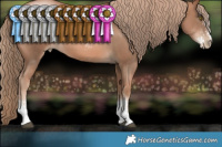 Horse Color:Liver Chestnut Pearl Sabino  Brindle