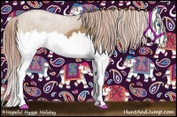 Horse Color:Red Dun Splash  Brindle