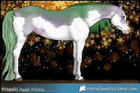 Horse Color:Watercolor Bay Splash Rabicano 