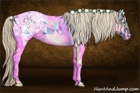 Horse Color:Perlino Brindle