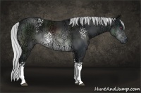 Horse Color:White Spotted Silver Brown Chinchilla Ice 