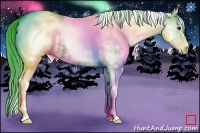 Horse Color:Watercolor White Spotted Grullo 