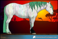 Horse Color:Watercolor Buckskin Ice Dun 