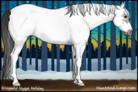 Horse Color:White Spotted Bay Roan Dun Frame 