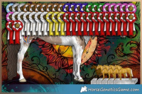 Horse Color:Classic Champagne Tobiano Rabicano 