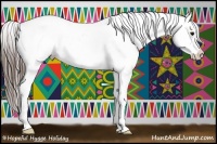 Horse Color:Black Near Leopard
