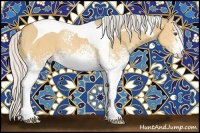 Horse Color:White Spotted Silver Buckskin Dun Tobiano 