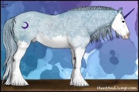 Horse Color:Watercolor Smoky Black Ice Splash Appaloosa Rabicano