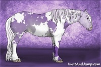 Horse Color:Watercolor White Spotted Silver Brown 
