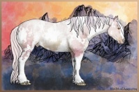Horse Color:Watercolor White Spotted Silver Brown Pearl 