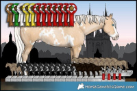 Horse Color:White Spotted Silver Smoky Black Pearl Splash
