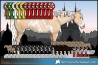 Horse Color:White Spotted Silver Smoky Black Pearl Splash