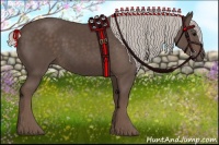 Horse Color:Silver Black 