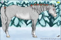 Horse Color:Silver Sable Champagne Chinchilla Dun Sabino 