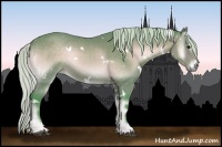 Horse Color:Watercolor White Spotted Silver Brown Onyx 