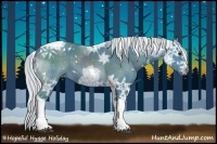 Horse Color:Watercolor White Spotted Silver Brown Ice Tobiano 