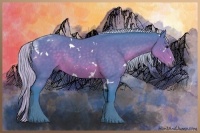 Horse Color:Watercolor White Spotted Silver Brown