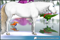 Horse Color:White Spotted Buckskin Sabino Splash Frame Blanket  and White Spotted Buckskin Sabino Splash Frame Blanket 