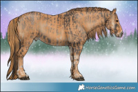 Horse Color:Smoky Blue Onyx Mushroom  Brindle