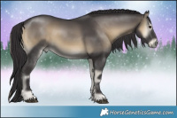 Horse Color:Smoky Blue Onyx Mushroom  Brindle