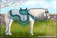 Horse Color:Cremello Sabino  Brindle