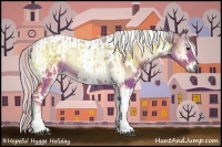 Horse Color:Watercolor White Spotted Silver Blue Onyx Tobiano Rabicano  and Watercolor White Spotted Silver Blue Onyx Tobiano Rabicano 