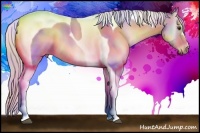 Horse Color:Nacre Watercolor Silver Brown Onyx Tobiano 