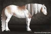 Horse Color:White Spotted Blue Onyx Pearl Splash
