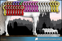 Horse Color:Gray Smoky Creme Sabino Splash Tobiano Rabicano