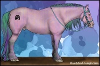 Horse Color:Watercolor Amber Champagne and Watercolor Amber Champagne