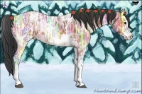 Horse Color:Bay Ice Sabino 