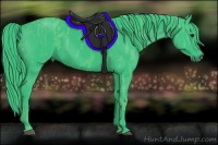 Horse Color:Watercolor Black  Brindle
