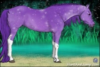 Horse Color:Watercolor Brown Tobiano 