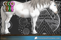 Horse Color:Liver Red Roan Mushroom Sabino Splash 