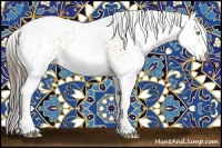 Horse Color:White Spotted Amber Cream Champagne 