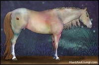 Horse Color:Liver Chestnut Pearl  Brindle