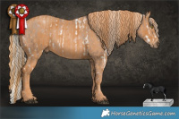 Horse Color:Liver Chestnut Pearl Mushroom Sabino Brindle