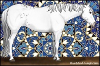Horse Color:White Spotted Black 