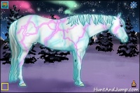 Horse Color:Thunderstruck Liver Chestnut Splash Snowcap