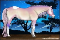 Horse Color:Watercolor Silver Bay Onyx Tobiano 