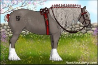 Horse Color:Silver Black 