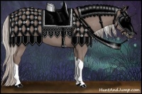 Horse Color:Chocolate Silver Smoky Blue Roan Tobiano