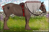 Horse Color:Silver Black 