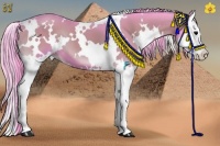 Horse Color:Watercolor White Spotted Blue Onyx Sabino Splash 