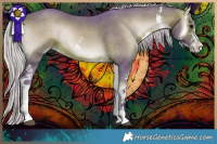 Horse Color:Watercolor Silver Brown Onyx Sabino 