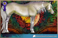 Horse Color:Watercolor Silver Brown Onyx Sabino 