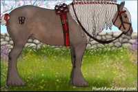 Horse Color:Silver Black Sabino 