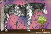 Horse Color:Liver Chestnut Sabino 