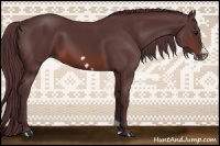 Horse Color:Chocolate Brown Frame 