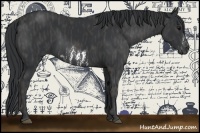 Horse Color:Black Sabino Splash Frame  Brindle